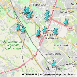 Mappa Via Bruno Saetti, 00173 Roma RM, Italia (2.452)