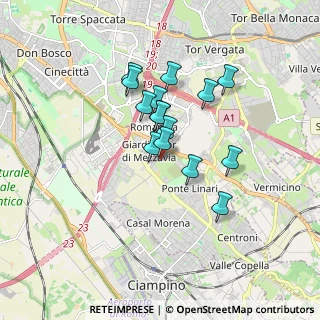 Mappa Via Bivongi, 00173 Roma RM, Italia (1.37533)