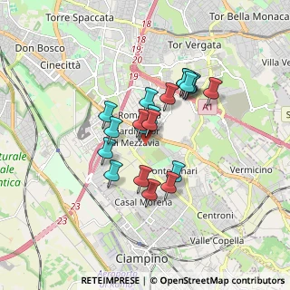 Mappa Via Bivongi, 00173 Roma RM, Italia (1.388)