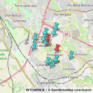 Mappa Via Bivongi, 00173 Roma RM, Italia (1.37214)
