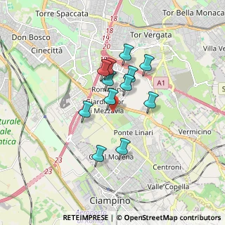 Mappa Via Bivongi, 00173 Roma RM, Italia (1.37417)