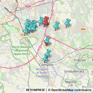 Mappa Via Bivongi, 00173 Roma RM, Italia (3.90588)