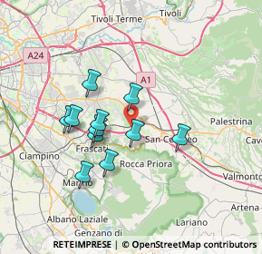 Mappa Via Frascati Colonna, 00030 Colonna RM, Italia (6.10455)