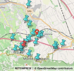 Mappa Via Frascati Colonna, 00030 Colonna RM, Italia (2.0665)