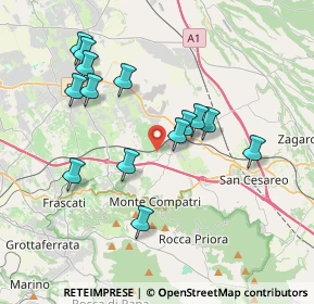 Mappa Via Frascati Colonna, 00030 Colonna RM, Italia (3.85786)