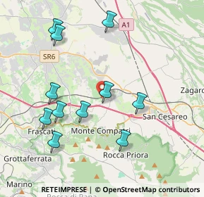 Mappa Via Frascati Colonna, 00030 Colonna RM, Italia (4.36)