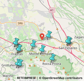 Mappa Via Frascati Colonna, 00030 Colonna RM, Italia (4.81917)