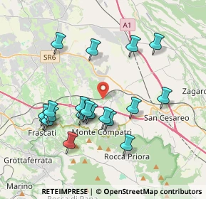 Mappa Via Frascati Colonna, 00030 Colonna RM, Italia (3.9355)