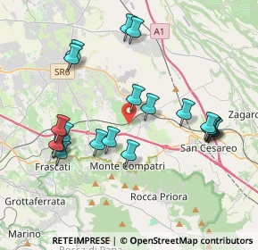 Mappa Via Frascati Colonna, 00030 Colonna RM, Italia (4.2355)