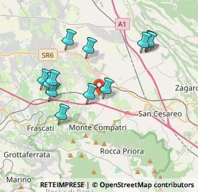 Mappa Via Frascati Colonna, 00030 Colonna RM, Italia (3.91)