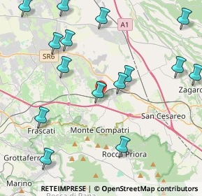 Mappa Via Frascati Colonna, 00030 Colonna RM, Italia (5.36267)