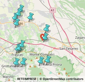 Mappa Via Frascati Colonna, 00030 Colonna RM, Italia (5.09143)