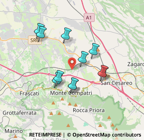 Mappa Via Frascati Colonna, 00030 Colonna RM, Italia (3.17182)