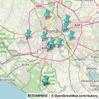 Mappa Via Stendhal, 00144 Roma RM, Italia (7.54727)