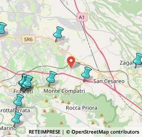 Mappa Via San Chiara, 00030 Colonna RM, Italia (6.16077)