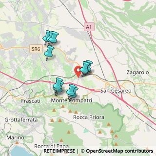 Mappa Via San Chiara, 00030 Colonna RM, Italia (3.0675)