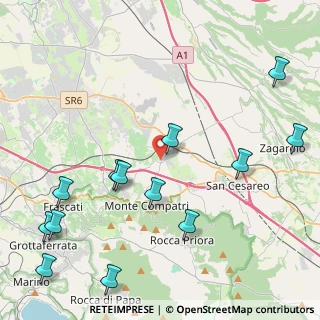 Mappa Via San Chiara, 00030 Colonna RM, Italia (5.74462)