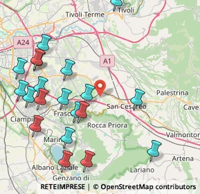 Mappa Via San Chiara, 00030 Colonna RM, Italia (10.384)