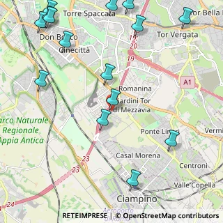 Mappa Via Ettore Gabrici, 00173 Roma RM, Italia (3.16933)