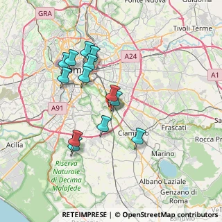 Mappa Via Cariati, 00178 Roma RM, Italia (7.00615)