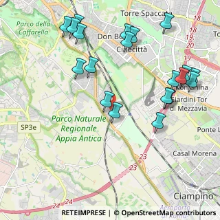 Mappa Via Santa Severina, 00178 Roma RM, Italia (2.5675)