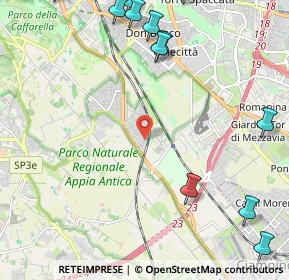 Mappa Via Santa Severina, 00178 Roma RM, Italia (3.44923)