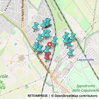 Mappa Via Santa Severina, 00178 Roma RM, Italia (0.3575)