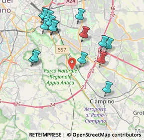 Mappa Via Santa Severina, 00178 Roma RM, Italia (4.57063)