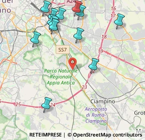 Mappa Via Santa Severina, 00178 Roma RM, Italia (5.21308)