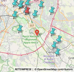 Mappa Via Santa Severina, 00178 Roma RM, Italia (5.65467)