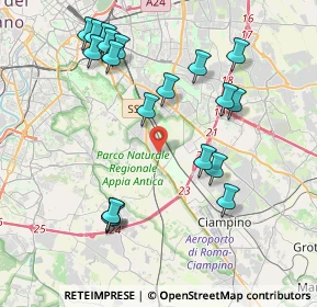 Mappa Via Santa Severina, 00178 Roma RM, Italia (4.54105)