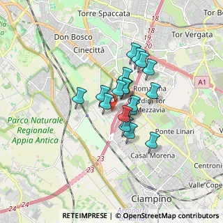Mappa Via Primo Conti, 00173 Roma RM, Italia (1.19889)