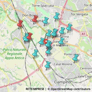 Mappa Via Primo Conti, 00173 Roma RM, Italia (1.7265)