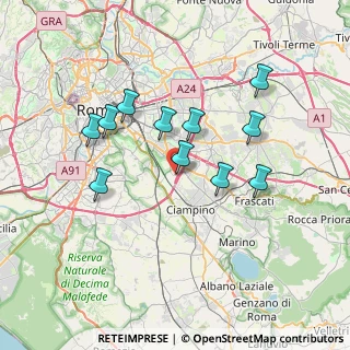Mappa Via Primo Conti, 00173 Roma RM, Italia (6.83091)