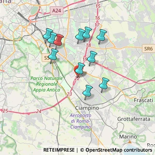 Mappa Circonvallazione Orientale, 00173 Roma RM, Italia (3.53364)