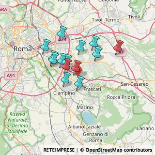 Mappa Via Linera, 00133 Roma RM, Italia (5.74)