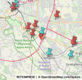 Mappa Via Gino Rossi, 00173 Roma RM, Italia (5.11333)