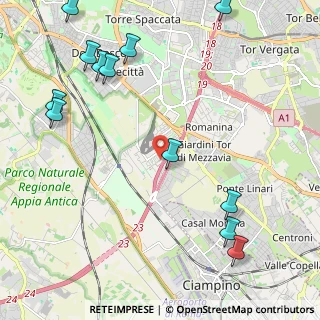 Mappa Via Alberto Burri, 00173 Roma RM, Italia (3.07167)