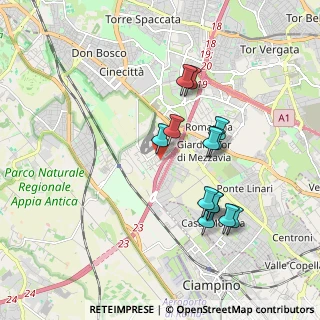 Mappa Via Alberto Burri, 00173 Roma RM, Italia (1.80385)