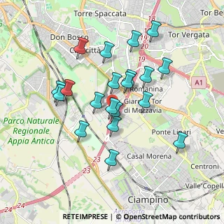 Mappa Via Alberto Burri, 00173 Roma RM, Italia (1.7305)