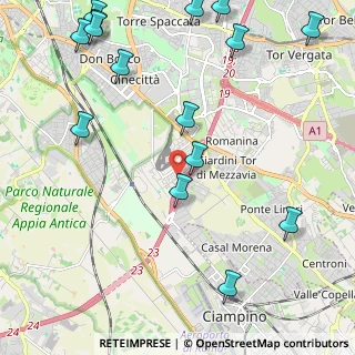 Mappa Via Gino Rossi, 00173 Roma RM, Italia (3.13267)