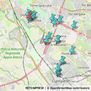 Mappa Via Alberto Burri, 00173 Roma RM, Italia (2.39)