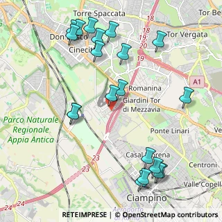 Mappa Via Alberto Burri, 00173 Roma RM, Italia (2.6175)