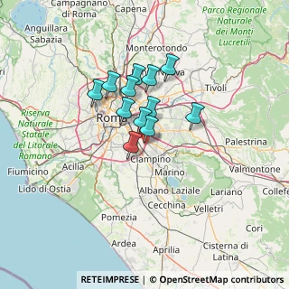 Mappa Via Alberto Burri, 00173 Roma RM, Italia (9.85083)