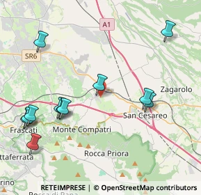 Mappa Via Fernando De Rossi, 00030 Colonna RM, Italia (4.99333)