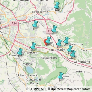 Mappa Via delle Marmorelle, 00030 Colonna RM, Italia (8.52545)