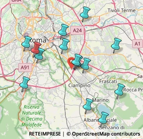 Mappa Via Paul Cezanne, 00178 Roma RM, Italia (8.32357)