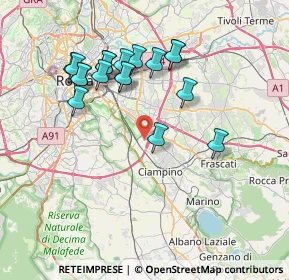 Mappa Via Paul Cezanne, 00178 Roma RM, Italia (7.69889)