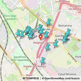 Mappa Via Achille Capizzano, 00173 Roma RM, Italia (0.892)