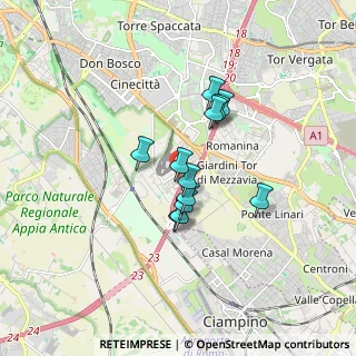 Mappa Via Achille Capizzano, 00173 Roma RM, Italia (1.2825)
